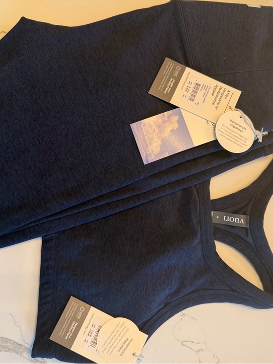 Vuori Pants - Vuori Midnight Heather - SET: leggings and bra top